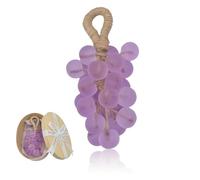 Handmade Grape Soap on a Rope Gift Set - Natural Cold Process Bar Soaps,Decorative Grape Cluster Design,Aromatic & Moisturizing for Baptisms/Air Freshening/Gifts/Decor (Purple (Grape scent))