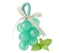 Handmade Grape Soap on a Rope, Grape Cluster Shaped Decorative Soap Bar, Cold Process Artisan Soaps with Lasting Fragrance, Hanging Bath Soaps for Hand Washing Home Decor and Gift