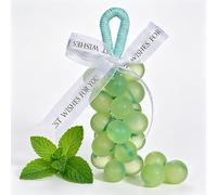 Handmade Grape Soap on a Rope, Grape Cluster Shaped Decorative Soap Bar, Cold Process Artisan Soaps with Lasting Fragrance, Hanging Bath Soaps for Hand Washing Home Decor and Gift