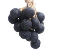 Handmade Grape Soap on Rope - Cold Made with Natural Fragrance and Creamy Foam Ideal for Bathroom, Guest Room or Gift (20, 20 Black Grapes)