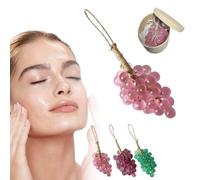 Handmade Grapes Cluster Shaped Soaps, Grape Soap on a Rope, Cold Process Bath Soap, Handmade with Fresh Vine Essence, DIY Exquisite Home Decor, for Bathroom Sink (pink with box)