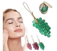 Handmade Grapes Cluster Shaped Soaps, Grape Soap on a Rope, Cold Process Bath Soap, Handmade with Fresh Vine Essence, DIY Exquisite Home Decor, for Bathroom Sink (green with box)