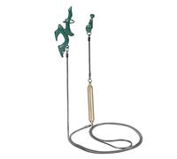 Handmade Green Alloy Ear Clips Studs Costume Accessory for Dan Heng Cosplay from Honkai Star Rail, L, Metal, No Gemstone