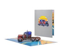 Handmade Greeting Card Showcasing A Classical Truck Unique Card Ideal For Celebrating Father's Day Or Any Occasion Birthday Greeting