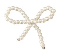 Handmade Hair Clip Appliques Pearls/Crystal Bowtie For Headband Jewelry Making Craft Hair Barrettes Sewing Garment