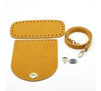 Handmade Handbag Sewing Bag Leather Cover With Holes DIY Accessories For Knitting Backpack (Color : Tan 2)