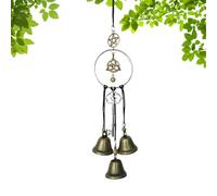 Handmade Hanging Witch Bells, Protection Door Hangers Witch Wind, Vintage Wind Chimes Ornament, Chimes Wreath Magic Winds Chime Pendant, For Porch Garden Window Outdoor Decoration