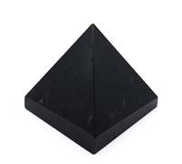 Handmade Healing Stone Pyramid Black Tourmaline (Approx. 2.7 x 2.7 x 2.7 cm, 30 g) in Small Gift Box | Protection Happiness Energy Esoteric Meditation Magic