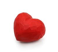 Handmade Heart Gift,Wooden Red Heart for Holding in Hand,Warm Encouraging Pocket Gift for Valentines,Birthday,Anniversary,Couples,Husband,Wife,Boyfriend,Girlfriend,Home Decor (6CM)