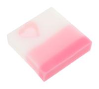 Handmade Heart Soap Bar for Shower and Face Washing Exfoliating | Essential Oil Blend, Simple Delicate Workmanship, Pink Lavender Scent, Smooth Skin Care, Women and Men