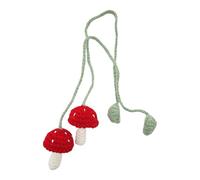 Handmade Helianthus/Mushroom Car Glass Ornaments Glass Pendants 2pcs For Adding A Touching Of Nature To Your Ride Crochet Hanging