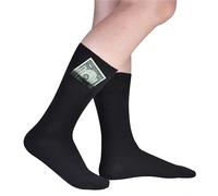Handmade Hidden Pocket Ankle Socks with Magnetic Closure - Anti-Theft Travel Socks for Men & Women, Secure Storage for Cash, Cards, Keys | Moisture-Wicking Hiking, Running, Athletic Socks (Size 9-12)