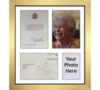 Handmade Hm Queen Anniversary Frame, Photo & Card Display, 20X16 - Gold Frame