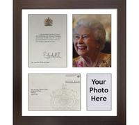 Handmade Hm Queen Anniversary Frame, Photo & Card Display, 20X16 - Mahogany Frame