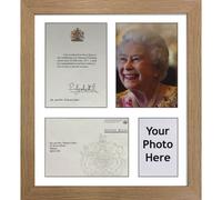 Handmade Hm Queen Anniversary Frame, Photo & Card Display, 20X16 - Oak Frame