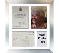 Handmade Hm Queen Anniversary Frame, Photo & Card Display, 20X16 - Silver Frame