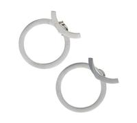 Handmade Hollow Round Earrings Geometric Ear Studs Statement Ear Jewelry Alloy Texture For Fashion Enthusiasts
