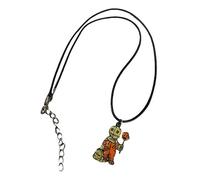 Handmade Horror Icons Pop Culture Black Enamel & Alloy Wax Cord Necklace Sam Trick Or Treat