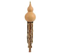 Handmade Hot-flowering Hulusi Professional Performance Grade Natural Cucurbit Flute Professional Hulusi (Color : D key)