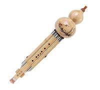 Handmade Hulusi Seven Hole Cucurbit Flute Chinese Gourd Flute In C Flat B Key Gourd Instrument Beginners Gourd Musical