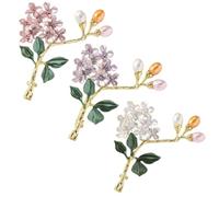 Handmade Hydrangea Corsage Brooches, Flower Pearl Pins accessory, Elegant Lapel Brooches Pin for Suit Scarf Hat and Dress(Pink Purple White)
