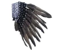 Handmade Indian Feather Headpiece, Lightweight and Practical Hairpieces, Fashion Costume Accessory for Cultural Events, Tribal Costume Accessories