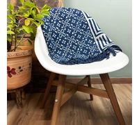 Handmade Indigo Throw - 170x120cm - Kasba Tiles