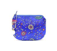 Handmade Jewelry Pouch Women Coin Purse Brocade Zipper Wallet Silk Rosary Bag, Navy, Multiple Pattern