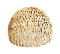 Handmade Jute Rope Lampshade 28cm x 18cm E27 Fitting Natural Woven Boho Pendant Light Shade for Ceiling Living Room Bedroom Kitchen Restaurant（The Upgraded Version Comes with a regulating Ring）