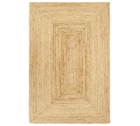 vidaXL Handmade Rug Jute Natural 160x230cm Home Room Flooring Area Carpet Mat