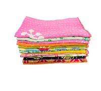 Handmade Kantha Cotton Napkin - Eco-Friendly, Reversible, Soft, Vintage-Inspired Table Linen Decor (16x16 Inch) (20)