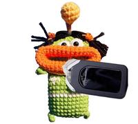 Handmade Key Case - Cuddly Crochet Sausage Mouth Car Keys Organizer Pouch | Handcrafted Compact Keys Holder With Secure Closure | Key Case - Everyday Carry Home Office