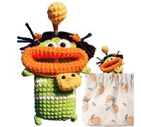 Handmade Key Case - Handmade Keychain Holder, Car Key Chain Holder | Crochet Sausage Mouth Car Key Holder, Portable Key Case Design P, J, 3.5x4.3in, See description