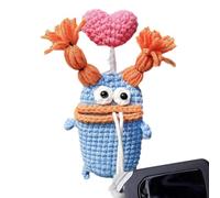 Handmade Key Case - Handmade Keychain Holder, Car Key Chain Holder | Crochet Sausage Mouth Car Key Holder, Portable Key Case Design P, H, 3.5x4.3in, See description