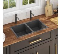 Handmade Kitchen Sink Black Stainless Steel