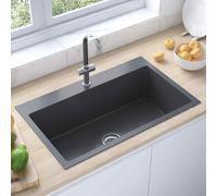 Handmade Kitchen Sink Plumbing Utility Waste Basin Stainless Steel vidaXL