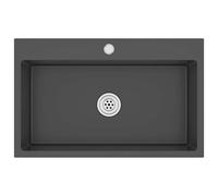 Handmade Kitchen Sink Plumbing Utility Waste Basin Stainless Steel vidaXL