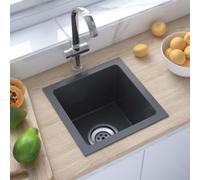 Handmade Kitchen Sink Plumbing Utility Waste Basin Stainless Steel vidaXL