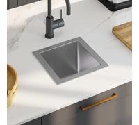 vidaXL Handmade Kitchen Sink Stainless Steel Plumbing Utility Waste Basin