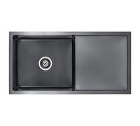 Handmade Kitchen Sink Plumbing Utility Waste Basin Stainless Steel vidaXL