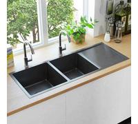 Handmade Kitchen Sink Plumbing Utility Waste Basin Stainless Steel