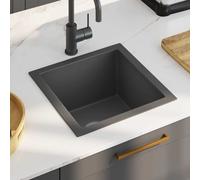 Handmade Kitchen Sink Plumbing Utility Waste Basin Stainless Steel vidaXL