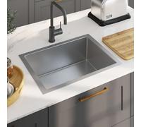 Vidaxl Handmade Kitchen Sink Stainless Steel