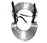 Handmade Knights Templar Gorget Plated Steel Neck & Throat Armor Medieval Collar