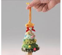 Handmade Knitted festival decorations, Versatile for Room, Christmas Tree, Car, and Table Decoration, Essential Decoration for Holiday Atmosphere (SDS-green)