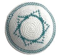 Handmade Knitted Kippah for Men Classic Jewish Skullcap Hat Traditional Yarmulke Hat Round Head Jerusalem Hat