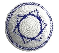 Handmade Knitted Kippah for Men Classic Jewish Skullcap Hat Traditional Yarmulke Hat Round Head Jerusalem Hat