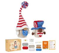 Handmade Knitting Doll Set, Crochet Kit for Beginners | Step-by-Step Starter Kit Knitting Crochet Kit,Crochet Supplies for Beginners Portable Crochet Set for Kids and Adults