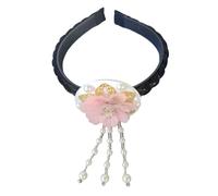 Handmade Korean Shell Flower Headband - Traditional Hair Accessory for Women, Cultural Festivals, Dance Performances, Costume Parties, Ethnic Folk Art Inspired Design