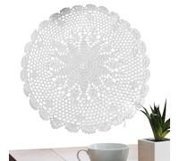 Handmade Lace Crochet Cotton Pitemats - Lace Phantemats | Straight Round Placemat | Handmade Braided Crochet Mostin | Place for Home Tea Cup, Coffee Table, co